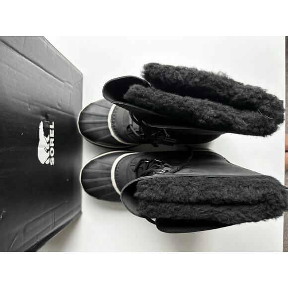 New SOREL - Caribou Waterproof Boot for Winter Black US Men’s 8 / Women’s 9.5 - Picture 7 of 9